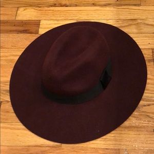 Abercrombie & Fitch Maroon Felt Hat